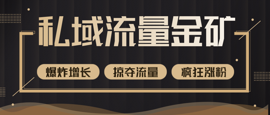 价值2200元私域流量的金矿，循环获取各大媒体精准流量，无限复制网红的精准流量！-火山资源库