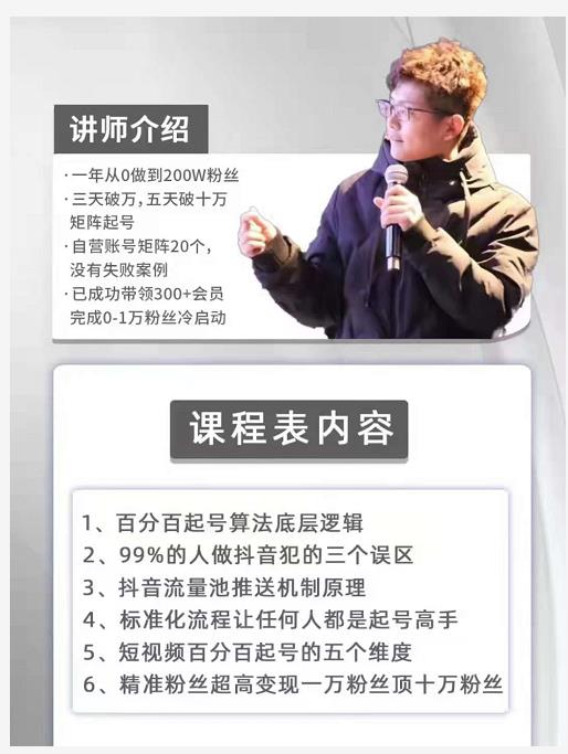 孤狼抖音矩阵2022新课：账号定位/变现逻辑/IP打造/案例拆解-火山资源库