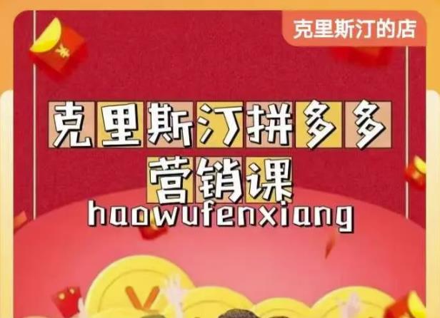 克里斯汀拼多多运营课，适合小白初涉平台，低成本入门-火山资源库