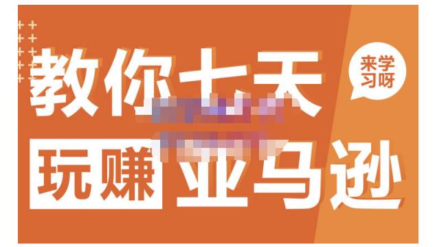晟尧跨境·教你七天玩赚亚马逊，教你轻松玩赚亚马逊，适合小白学习-火山资源库