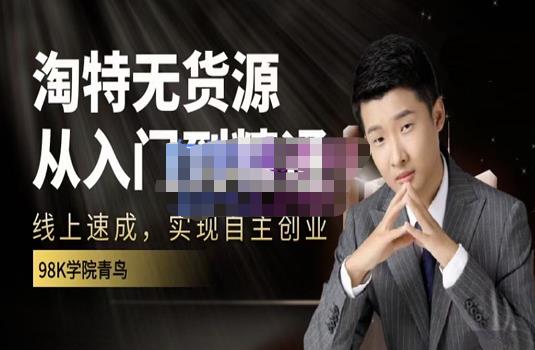 98k学院的淘特无货源线上速成课，从入门到精通，让你最小投入，最高回报-火山资源库