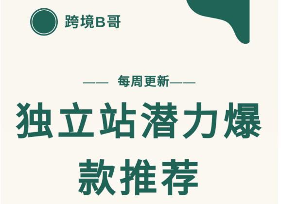 【跨境B哥】独立站潜力爆款选品推荐，测款出单率高达百分之80-火山资源库
