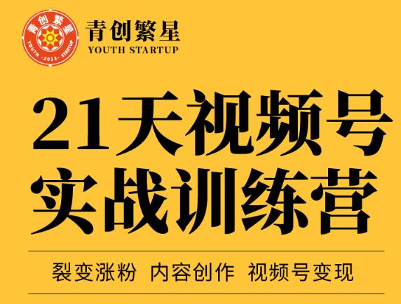 张萌21天视频号实战训练营，裂变涨粉、内容创作、视频号变现 价值298元-火山资源库