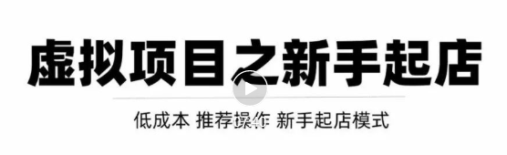 虚拟项目快速起店模式，0成本打造月入几万虚拟店铺！-火山资源库