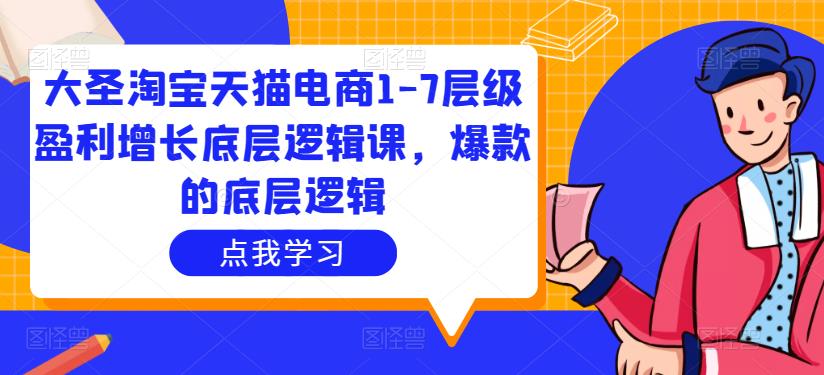 大圣淘宝天猫电商1-7层级盈利增长底层逻辑课，爆款的底层逻辑-火山资源库