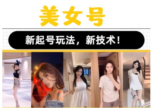 2023抖音快手短视频美女号课程制作玩法教程，美女号搬运新起号玩法，新技术（素材+教程）-火山资源库