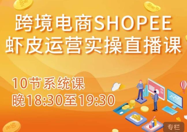 跨境电商Shopee虾皮运营实操直播课，从零开始学，入门到精通（10节系统课）-火山资源库