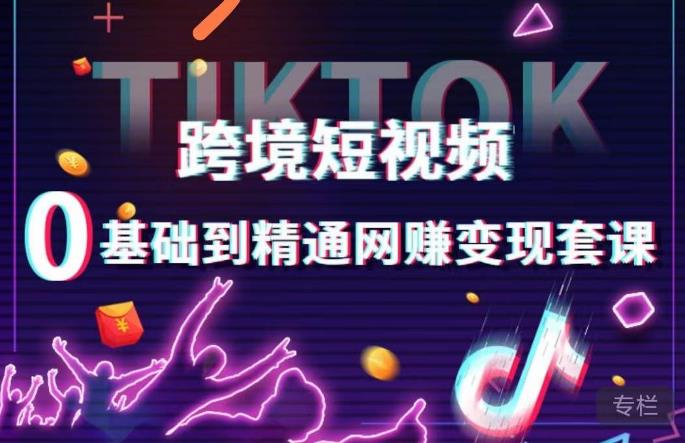跨境短视频TIKTOK 0基础到精通网赚变现套课，跨境短视频独立站带货变现技巧-火山资源库