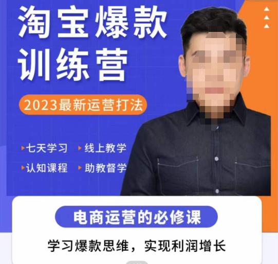 爱上黄昏·淘宝爆款训练营，2023最新运营打法，学习爆款思维，实现利润增长-火山资源库