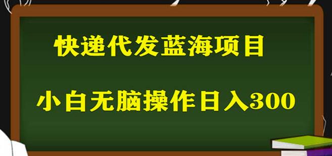 2023最新蓝海快递代发项目，小白零成本照抄也能日入300+-火山资源库
