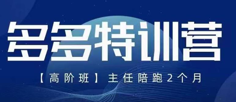 纪主任·5月最新多多特训营高阶班，玩法落地实操，多多全掌握-火山资源库