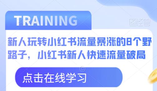新人玩转小红书流量暴涨的8个野路子，小红书新人快速流量破局-火山资源库