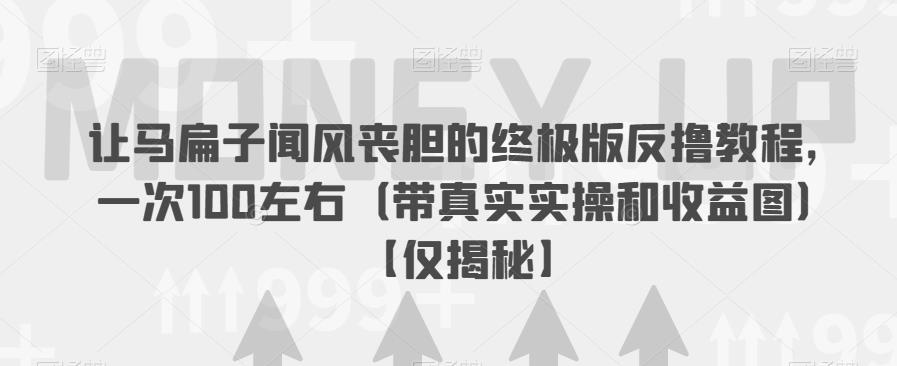 让马扁子闻风丧胆的终极版反撸教程，一次100左右（带真实实操和收益图）【仅揭秘】-火山资源库