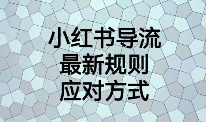 小红书导流最新规则应对方式【揭秘】-火山资源库