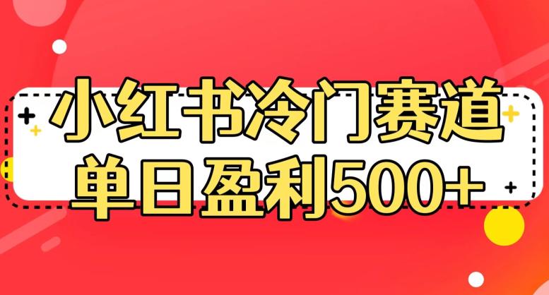 小红书冷门赛道，单日盈利500+【揭秘】-火山资源库