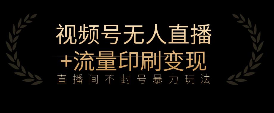 全网首发视频号不封号无人直播暴利玩法+流量印刷机变现，日入1000+【揭秘】-火山资源库