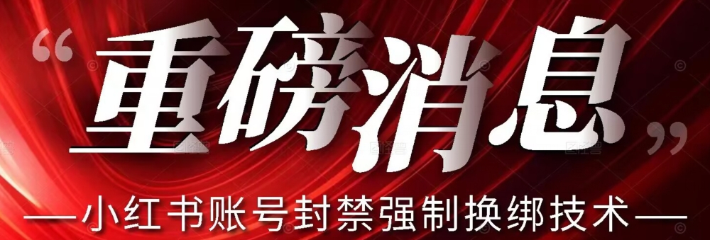 【最新】小红书账号封禁强制换绑技术可日赚300-火山资源库