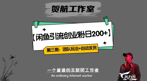 第三期：暴力引流，无脑搬运，闲鱼创业粉引流一天200+，更新全自动发货的团队闭环模式【揭秘】-火山资源库