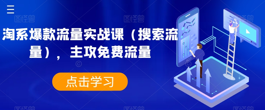 淘系爆款流量实战课（搜索流量），主攻免费流量-火山资源库