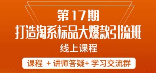 南掌柜-第17期打造淘系标品大爆款，5天线上课-火山资源库