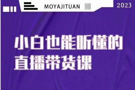 大威本威·能听懂的直播带货课，小白也能听懂，20节完整-火山资源库