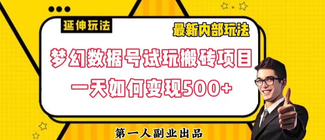 数据号回归玩法游戏试玩搬砖项目再创日入500+【揭秘】-火山资源库