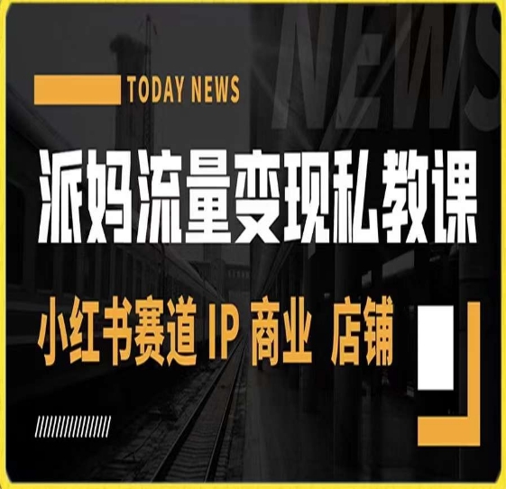 派妈流量变现私教课，小红书赛道IP  商业  店铺 -火山资源库