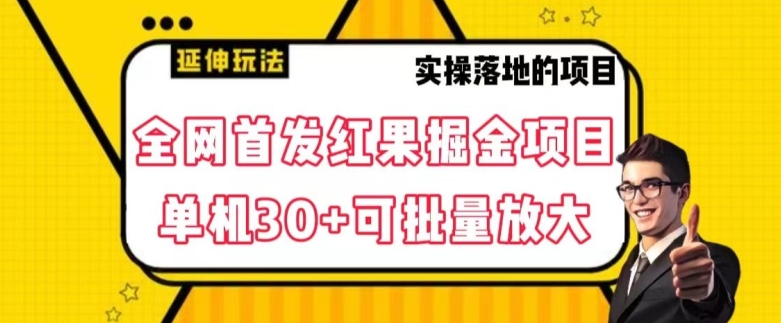 全网首发红果免费短剧掘金项目，单机30+可批量放大【揭秘】-火山资源库