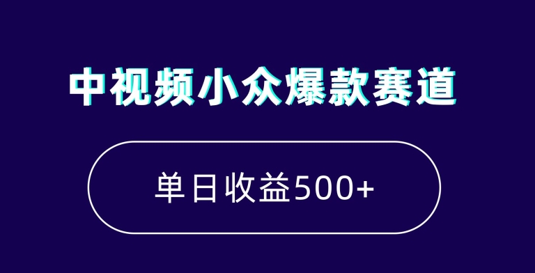 中视频小众爆款赛道，7天涨粉5万+，小白也能无脑操作，轻松月入上万【揭秘】-火山资源库