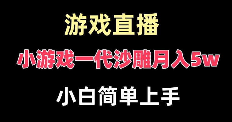 玩小游戏一代沙雕月入5w，爆裂变现，快速拿结果，高级保姆式教学【揭秘】-火山资源库