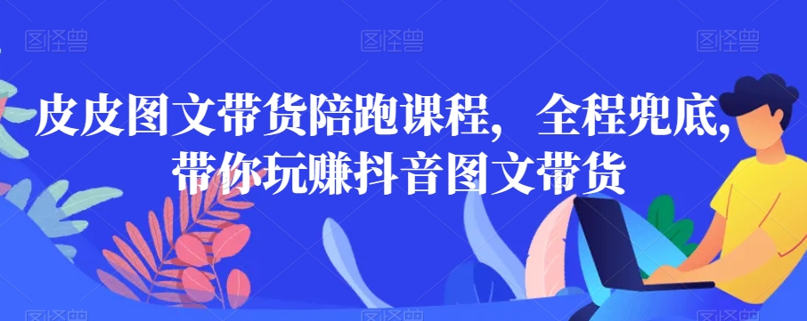 皮皮图文带货陪跑课程，全程兜底，带你玩赚抖音图文带货-火山资源库