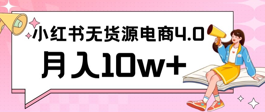 小红书新电商实战，无货源实操从0到1月入10w+联合抖音放大收益【揭秘】-火山资源库