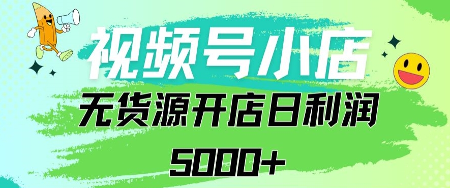视频号无货源小店从0到1日订单量千单以上纯利润稳稳5000+【揭秘】-火山资源库