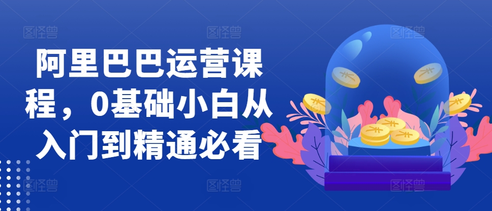 阿里巴巴运营课程，0基础小白从入门到精通必看-火山资源库