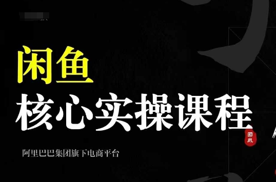 2024闲鱼核心实操课程，从养号、选品、发布、销售，教你做一个出单的闲鱼号-火山资源库