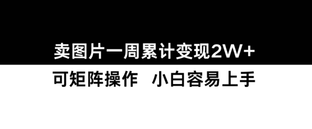 小红书【卖图片】一周累计变现2W+小白易上手-火山资源库