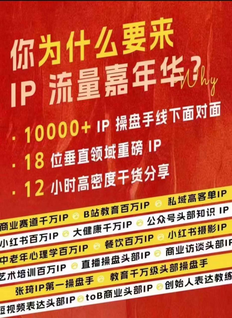 群响IP流量嘉年华，​现场视频+IP江湖2024典藏版PPT-火山资源库