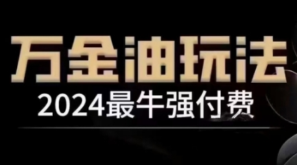 2024最牛强付费，万金油强付费玩法，干货满满，全程实操起飞（更新12月）-火山资源库
